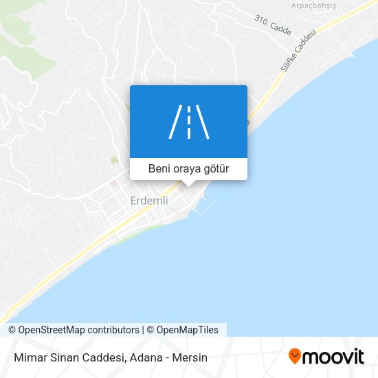 Mimar Sinan Caddesi harita