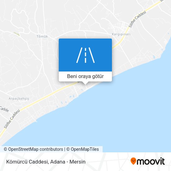 Kömürcü Caddesi harita
