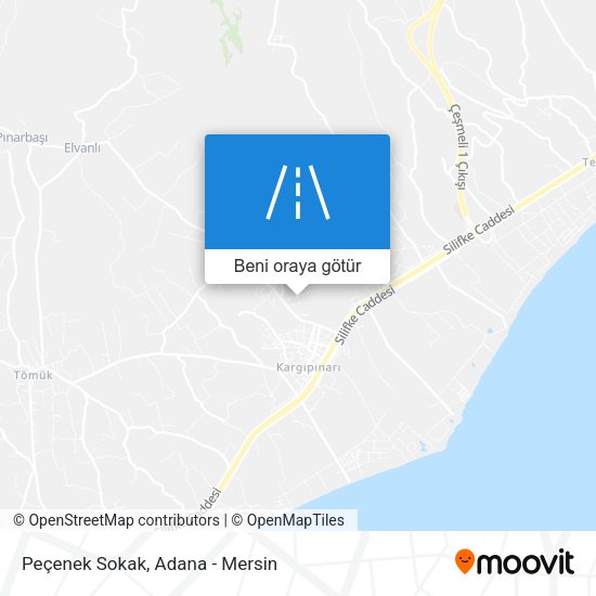 Peçenek Sokak harita