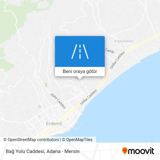 Bağ Yolu Caddesi harita