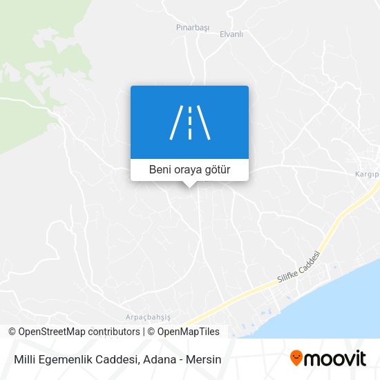 Milli Egemenlik Caddesi harita