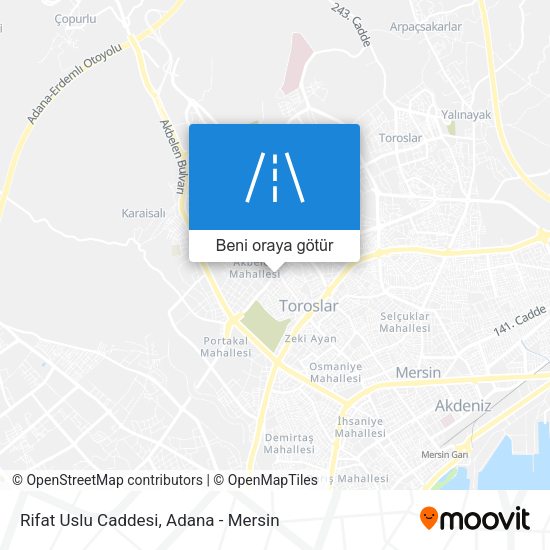 Rifat Uslu Caddesi harita
