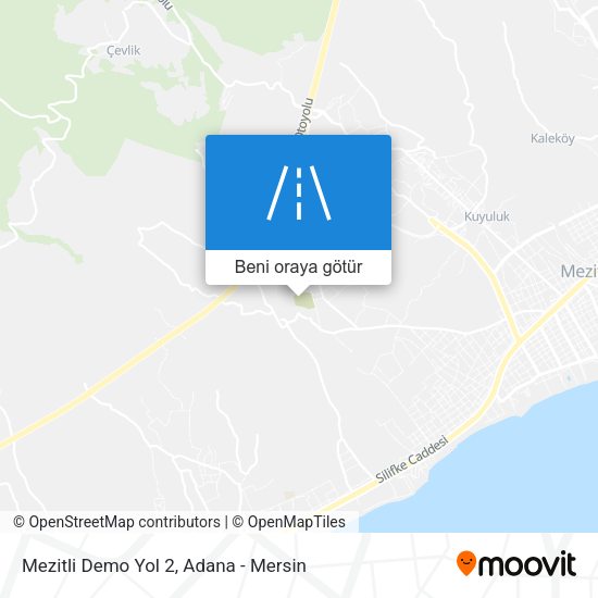 Mezitli Demo Yol 2 harita