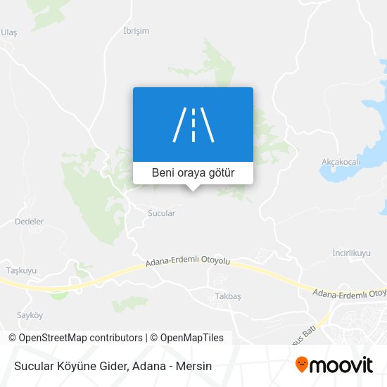 Sucular Köyüne Gider harita