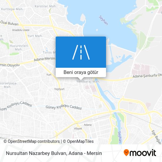 Nursultan Nazarbey Bulvarı harita