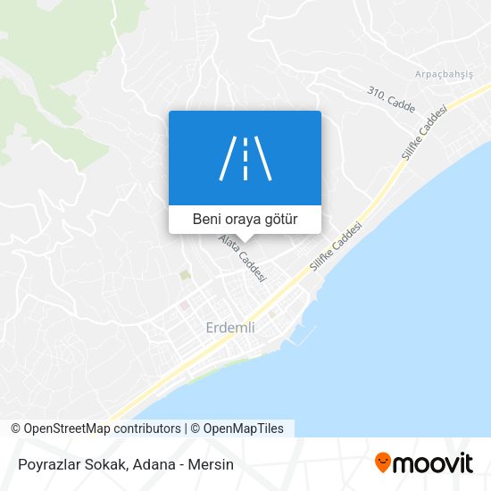 Poyrazlar Sokak harita