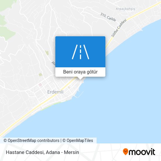 Hastane Caddesi harita