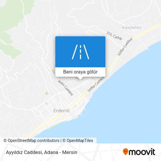 Ayyıldız Caddesi harita