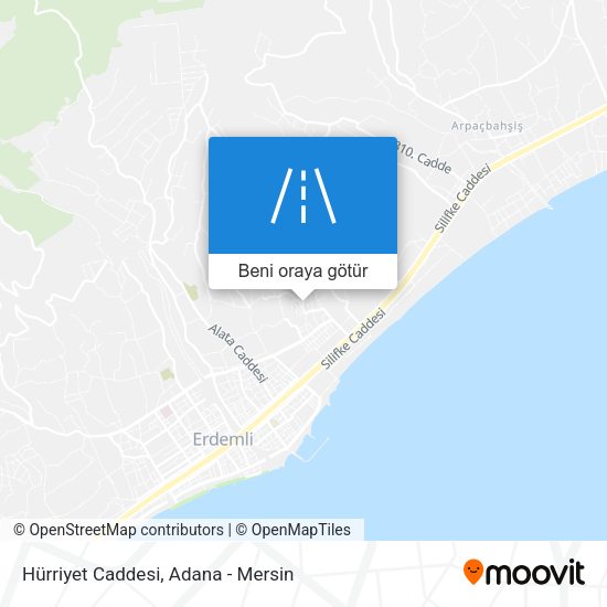 Hürriyet Caddesi harita