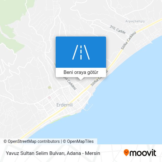 Yavuz Sultan Selim Bulvarı harita