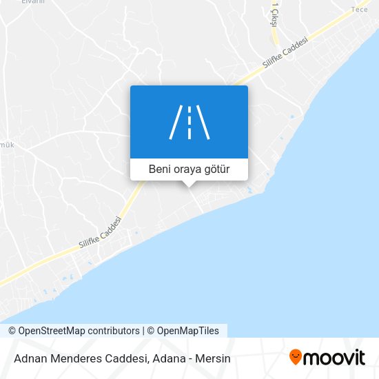 Adnan Menderes Caddesi harita