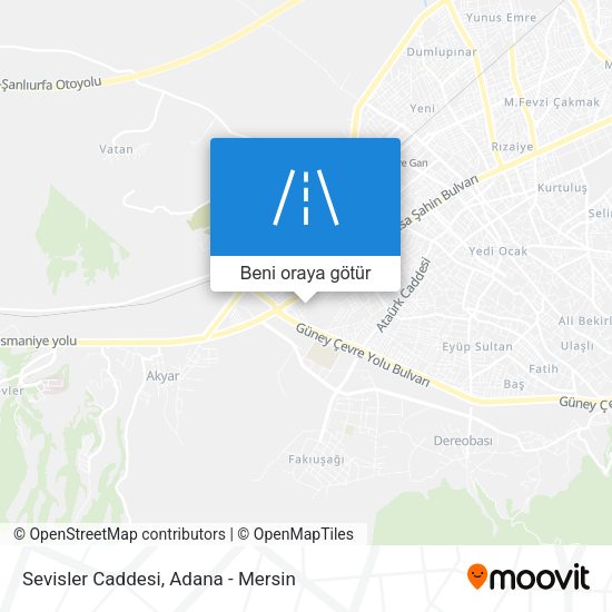 Sevisler Caddesi harita