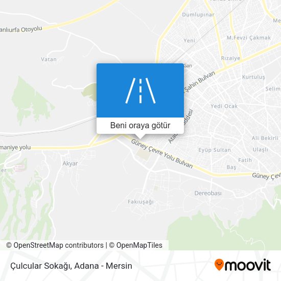 Çulcular Sokağı harita