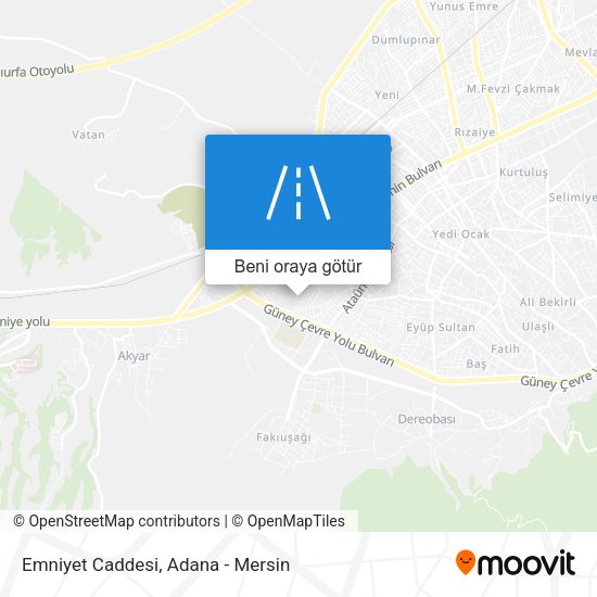 Emniyet Caddesi harita