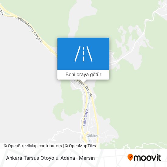 Ankara-Tarsus Otoyolu harita