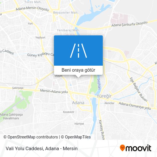 Vali Yolu Caddesi harita