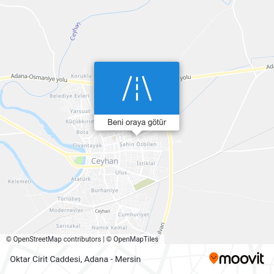 Oktar Cirit Caddesi harita