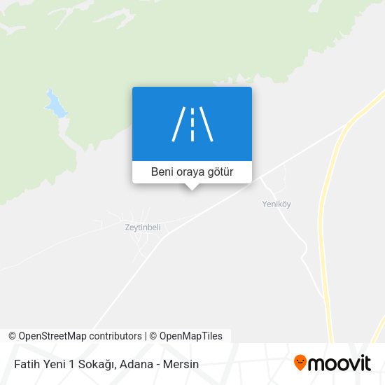 Fatih Yeni 1 Sokağı harita