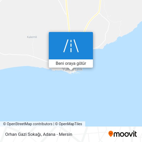 Orhan Gazi Sokağı harita
