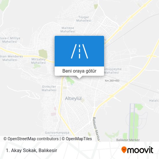 1. Akay Sokak harita