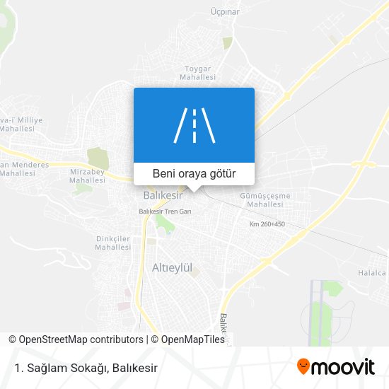 1. Sağlam Sokağı harita