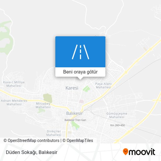Düden Sokağı harita