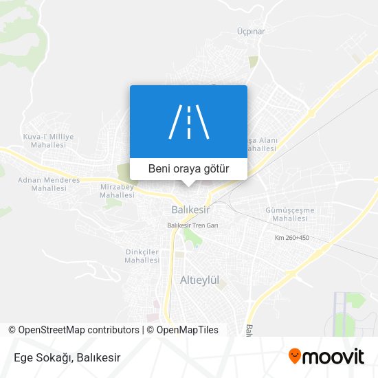 Ege Sokağı harita