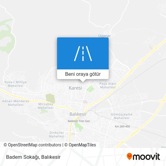 Badem Sokağı harita