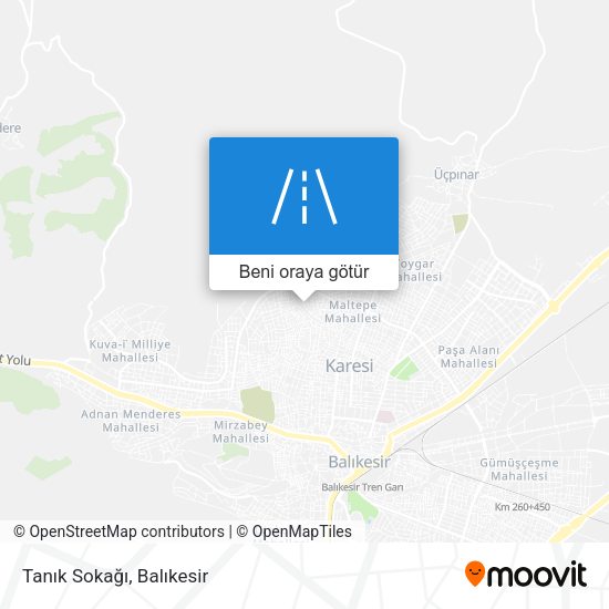 Tanık Sokağı harita