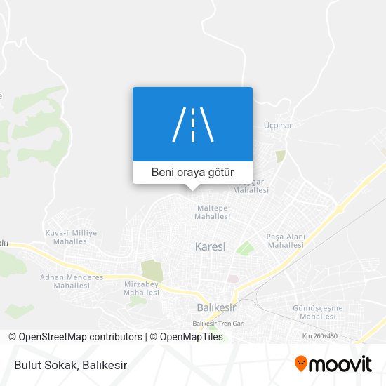 Bulut Sokak harita