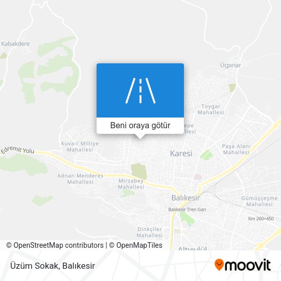 Üzüm Sokak harita