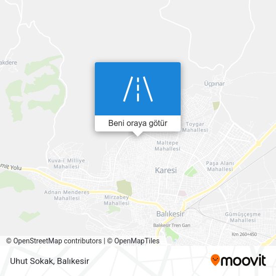 Uhut Sokak harita