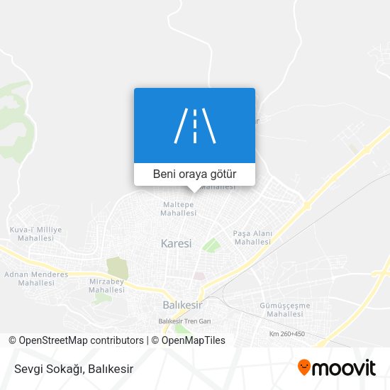 Sevgi Sokağı harita