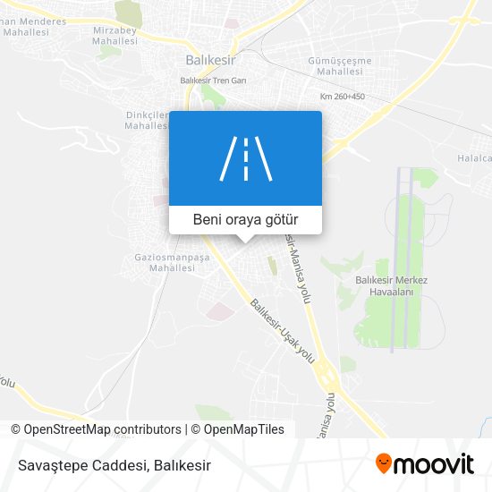 Savaştepe Caddesi harita