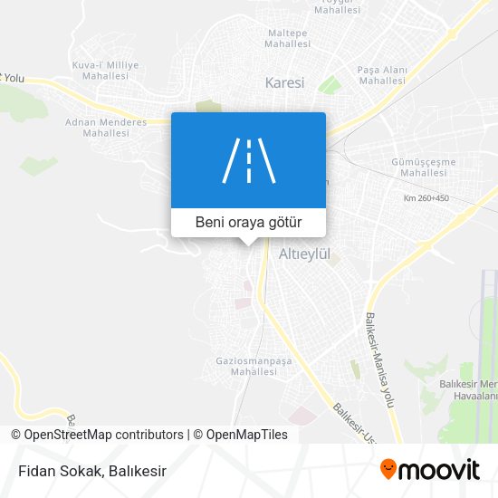 Fidan Sokak harita