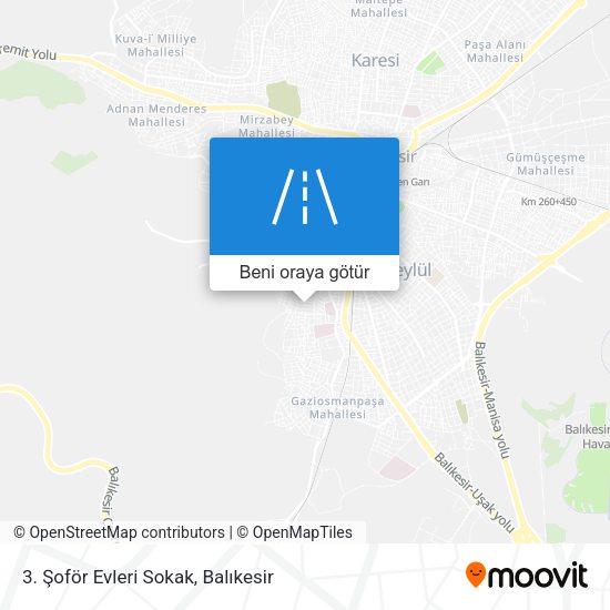 3. Şoför Evleri Sokak harita