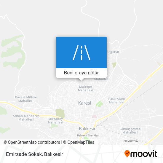 Emirzade Sokak harita