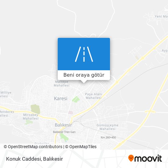 Konuk Caddesi harita