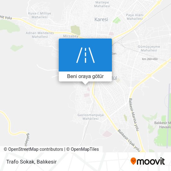 Trafo Sokak harita