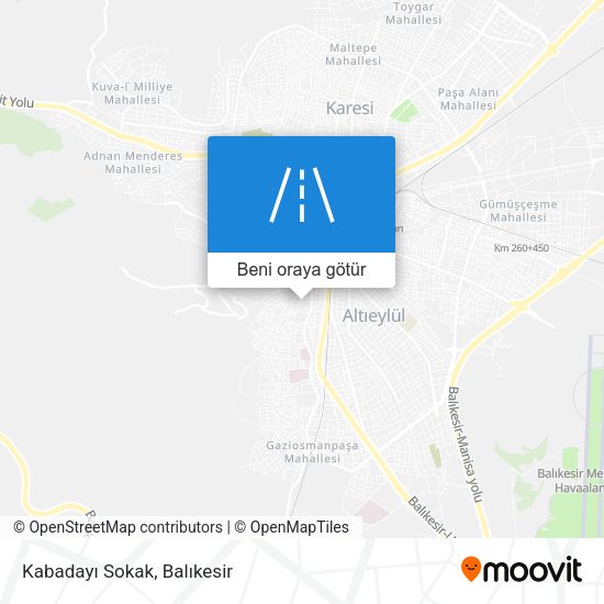 Kabadayı Sokak harita