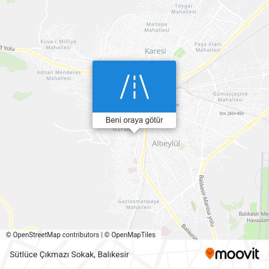 Sütlüce Çıkmazı Sokak harita