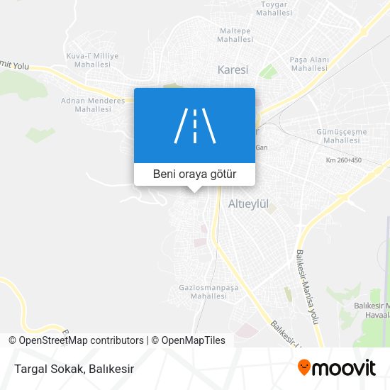 Targal Sokak harita