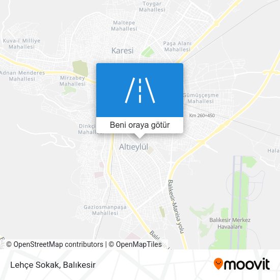 Lehçe Sokak harita