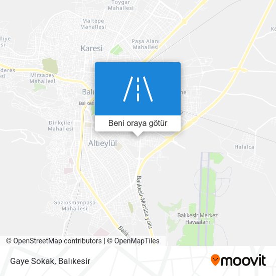 Gaye Sokak harita