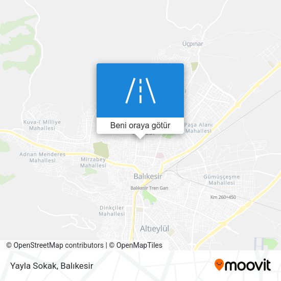 Yayla Sokak harita