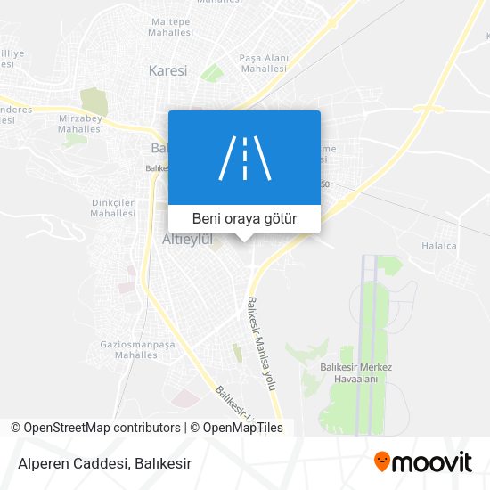 Alperen Caddesi harita
