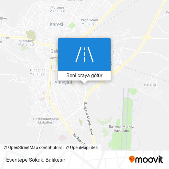 Esentepe Sokak harita