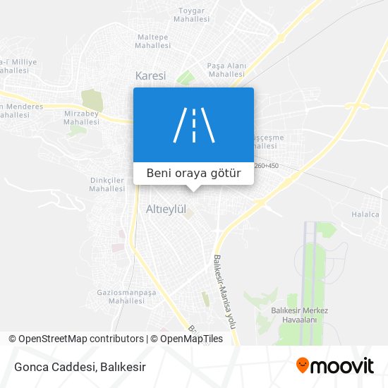 Gonca Caddesi harita