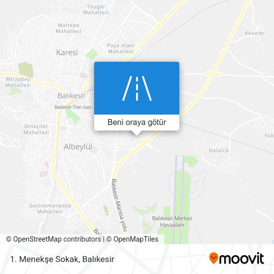 1. Menekşe Sokak harita