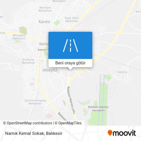 Namık Kemal Sokak harita